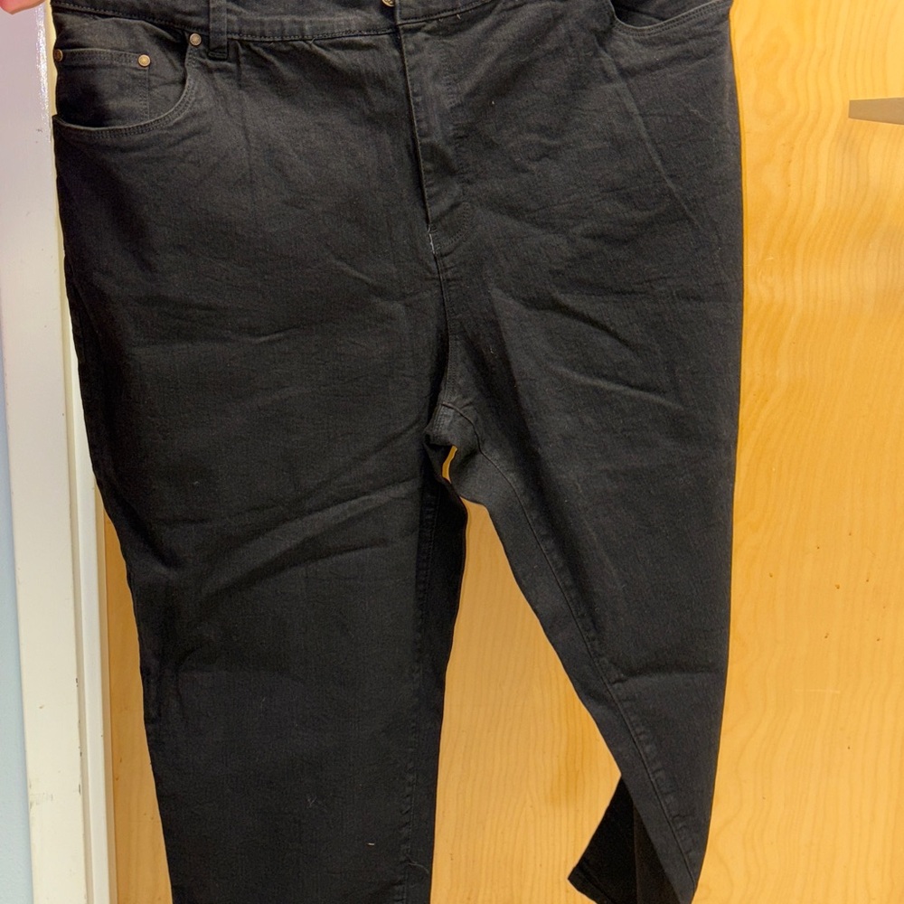 Catherines Black Right Fit Curvy Petite Pants